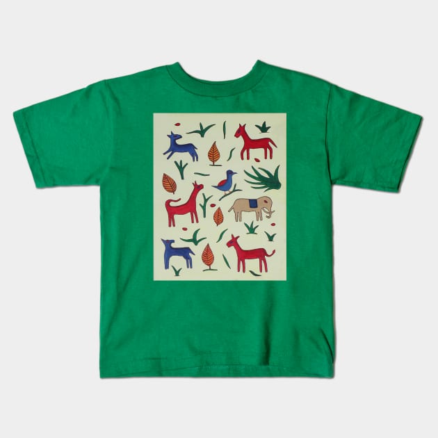 animal Kids T-Shirt by Angel Rivas